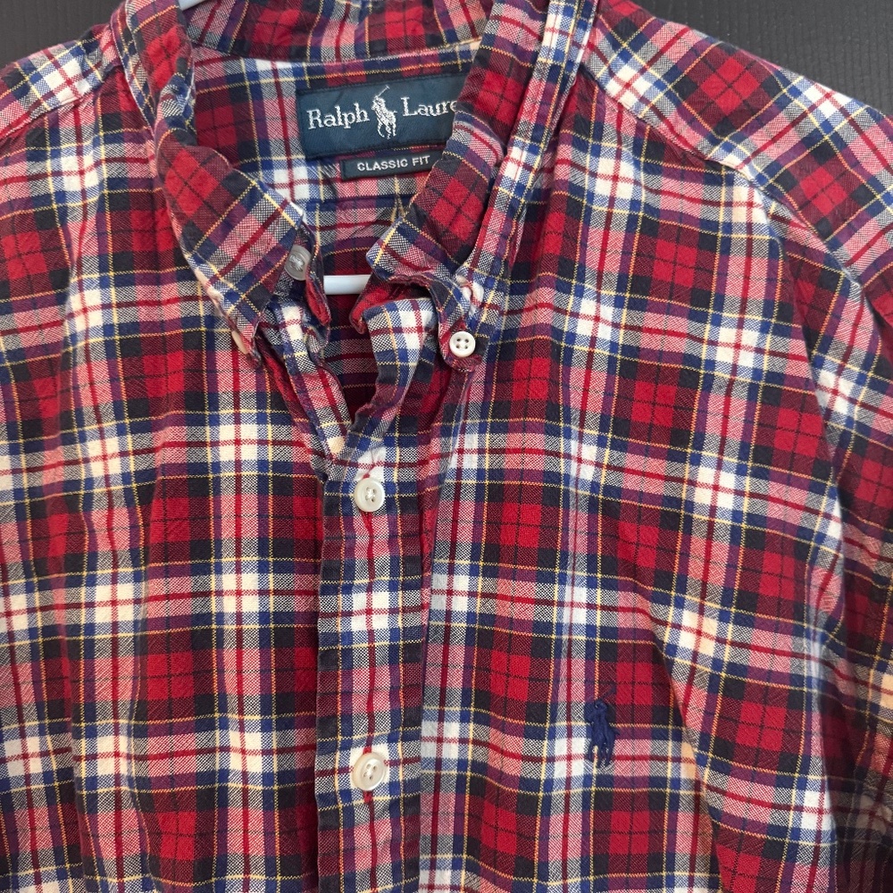 Plaid Polo Long Sleeve